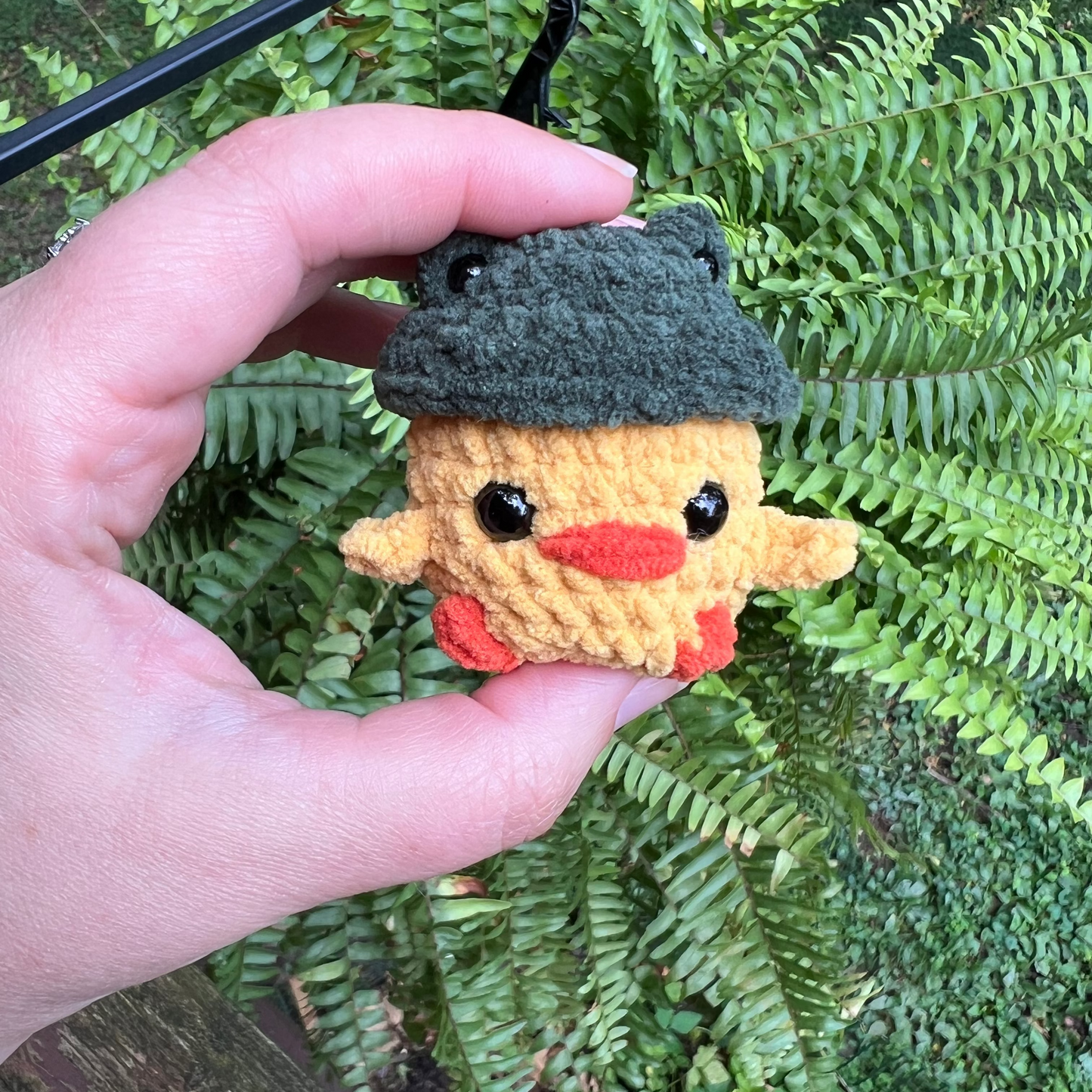 Lil Chick with a Frog Hat